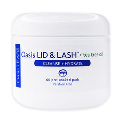 Oasis LID & LASH envase frontal con 60 toallitas, práctico para higiene diaria