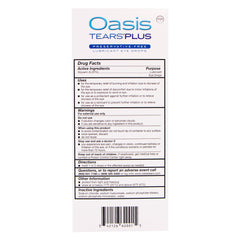 OASIS TEARS vial en mano para mostrar tamaño portátil y fácil uso