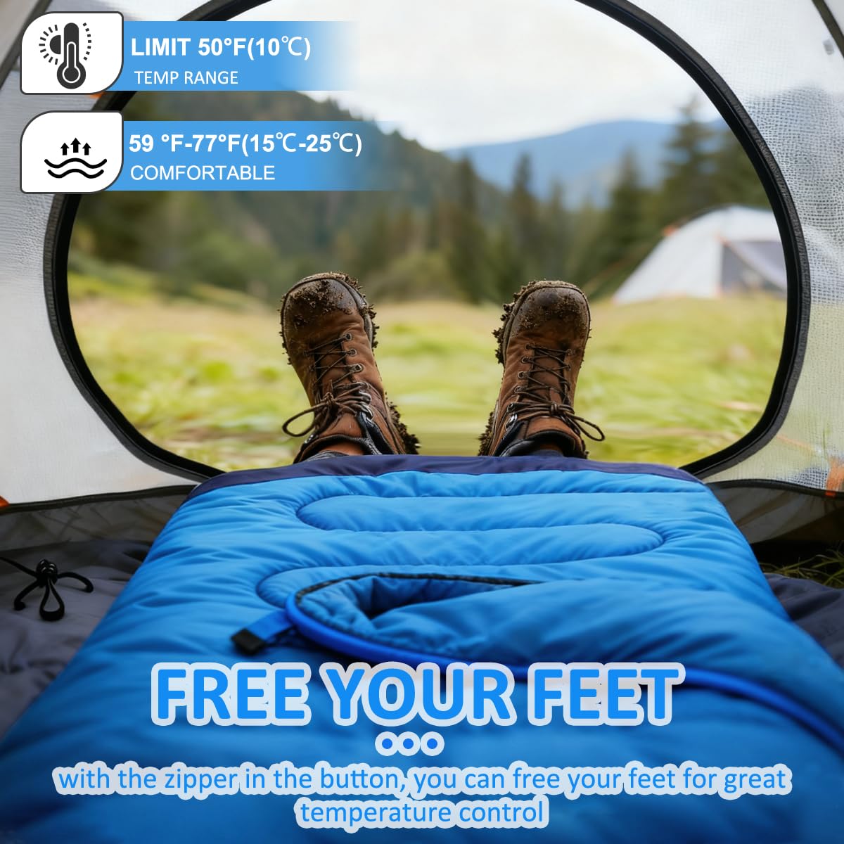 oaskys bag inside tent showing on-site comfort and weather protection benefit