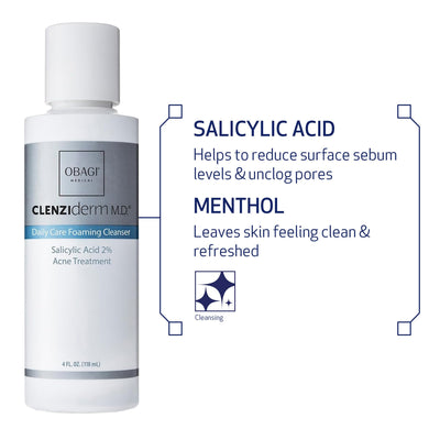 Obagi Medical etiqueta con ingredientes y beneficios clínicos