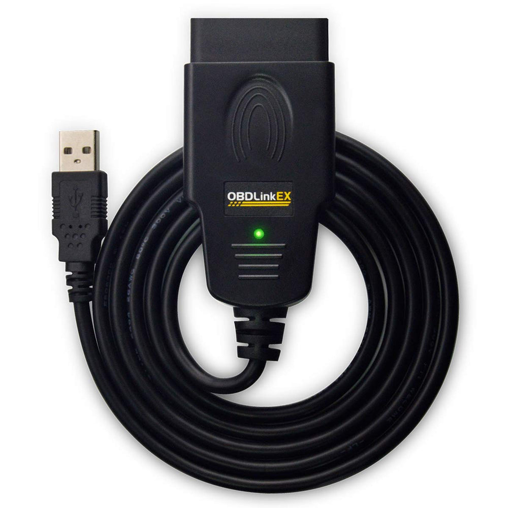 OBDLink EX front view showing compact diagnostic adapter and reliability