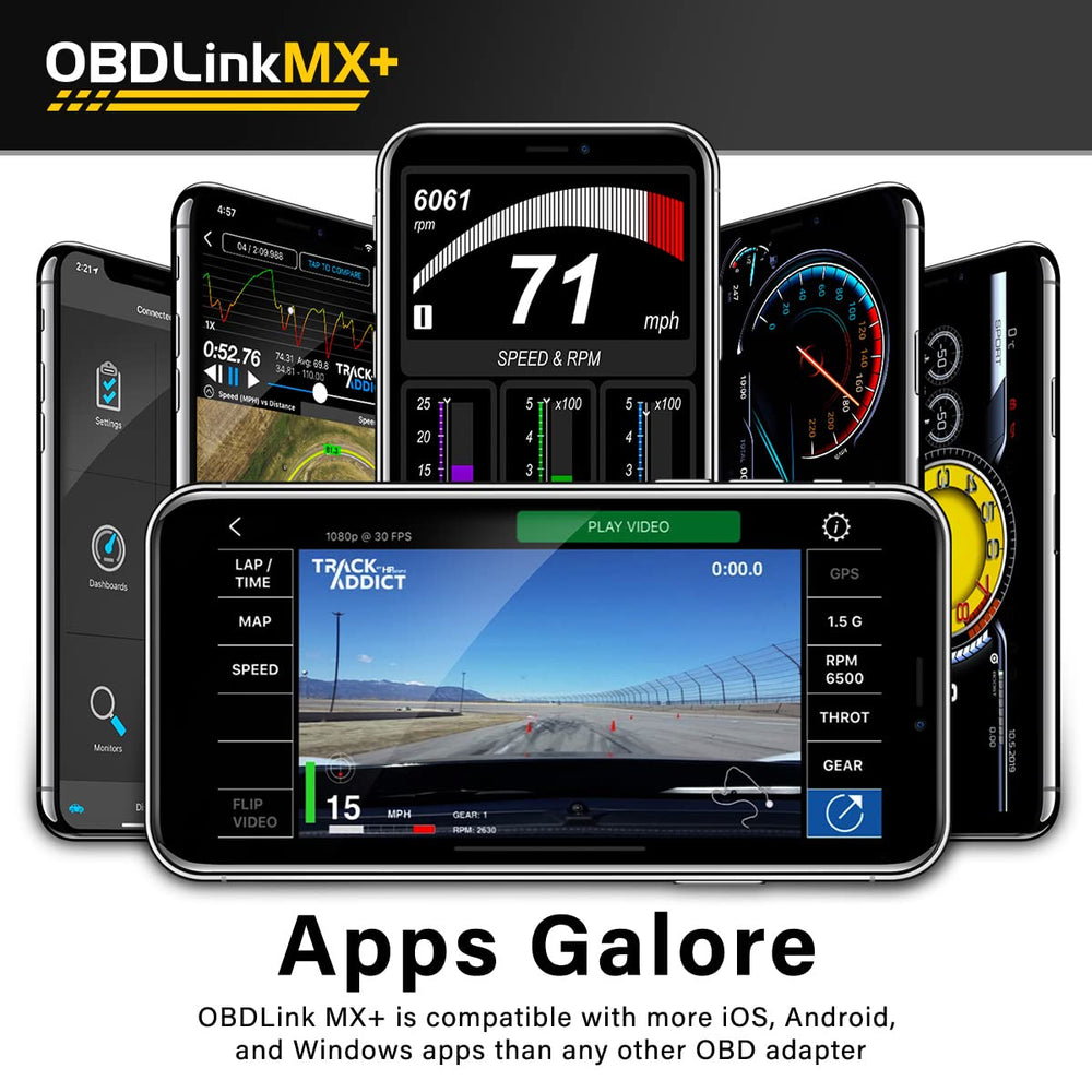 OBDLink MX+ plugged into vehicle OBD port demonstrating quick installation benefit
