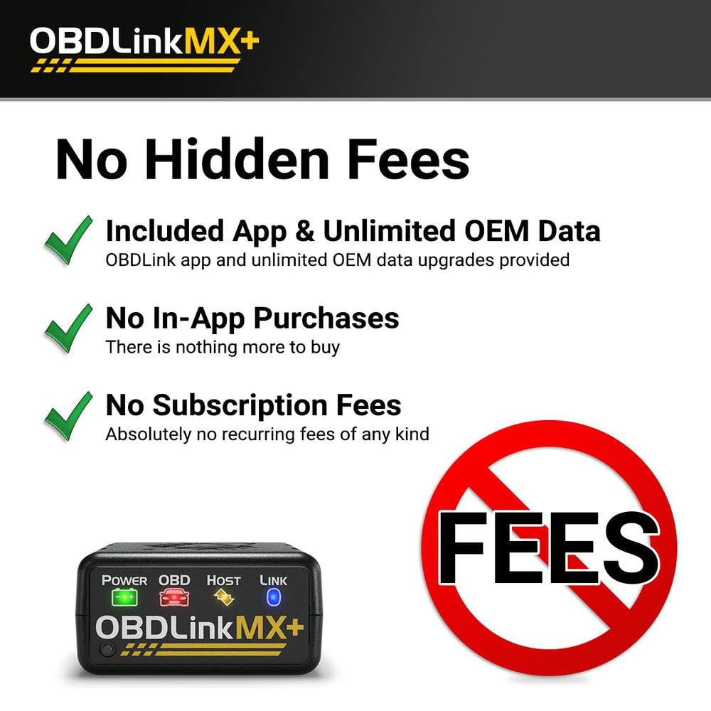 OBDLink MX+ paired with iPhone app showing live data for faster troubleshooting