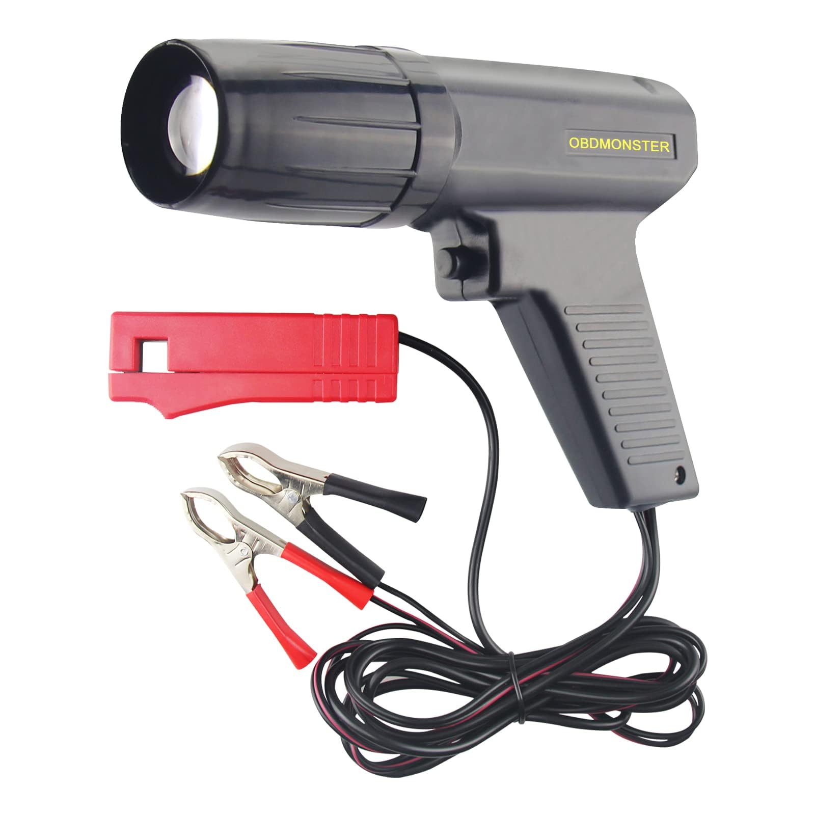 OBDMONSTER pistola estroboscópica frontal con agarre ergonómico y operación cómoda