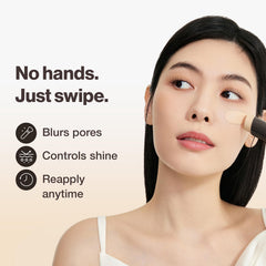 OBgE foundation stick open with visible product tip for quick application