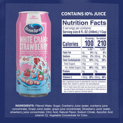 Ocean Spray detalle de lata y acabado brillante, buena percepción de calidad