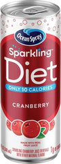 Ocean Spray lata frente mostrando diseño y refresco listo para beber