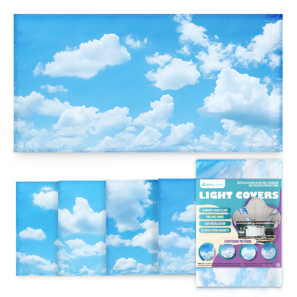 OCTO LIGHTS front packaging showing cloud cover and quick install benefit