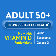 Ocuvite 50+ conjunto de softgels para una toma diaria cómoda