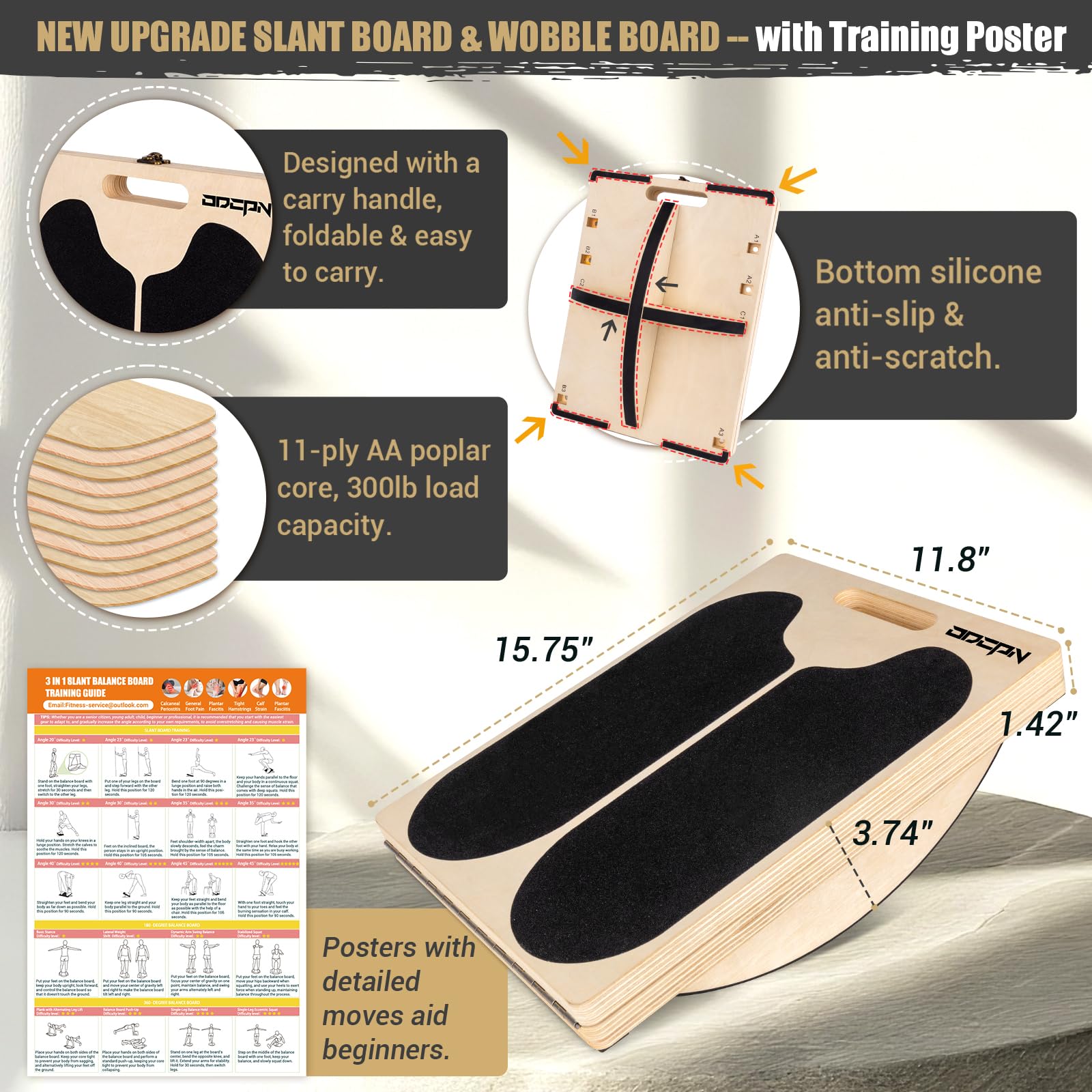 ODCPN superficie PVC tipo sandpaper que mejora agarre y seguridad