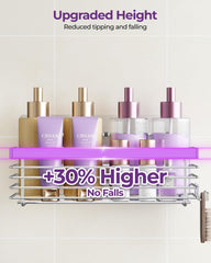 ODesign estantería con champú y acondicionador organizada y accesible en la ducha