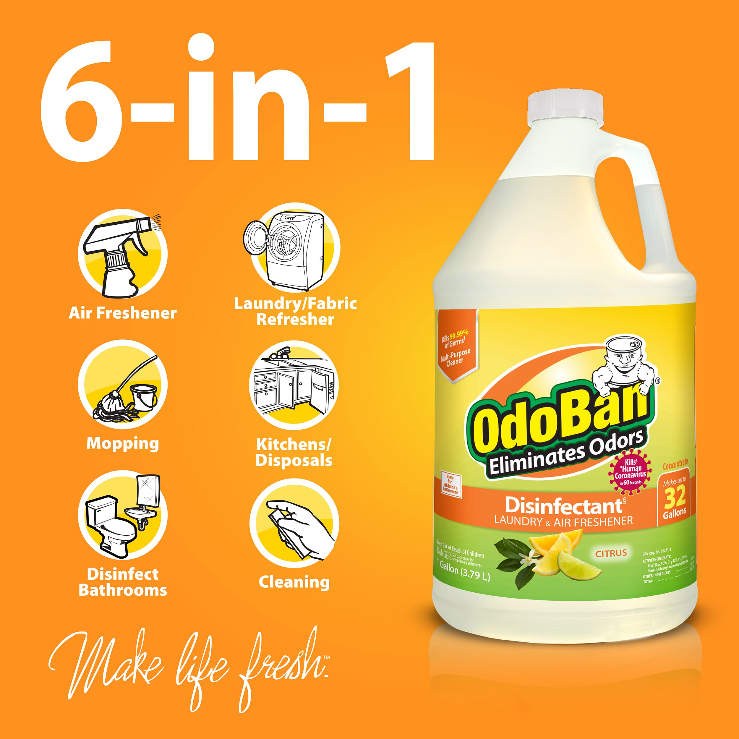 OdoBan solución diluida textura clara para limpieza eficaz