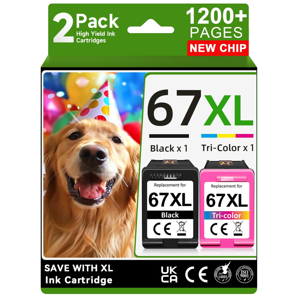 OEGGOINK pack frontal mostrando cartuchos 67XL, ahorro y rendimiento