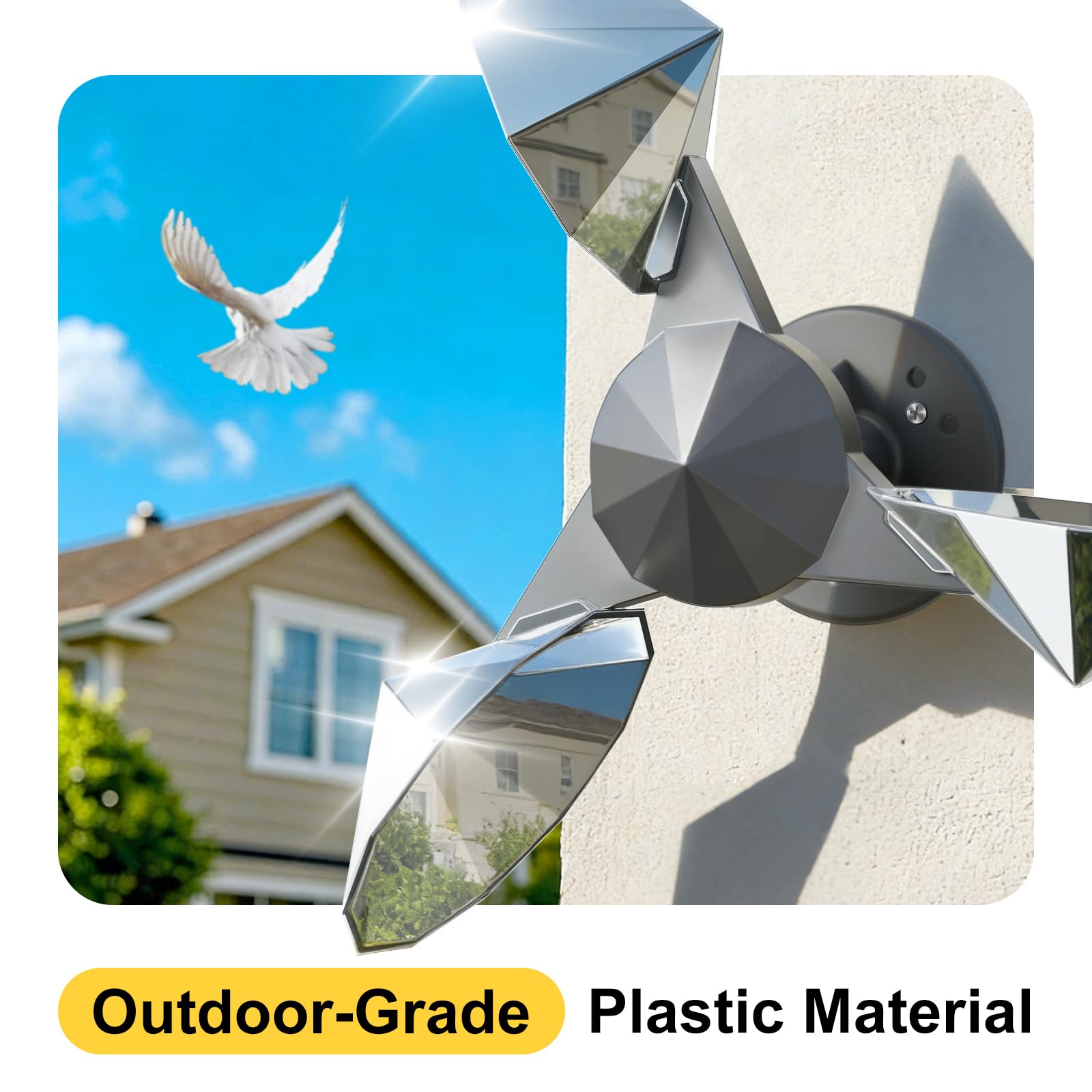 OFFO plastic base detail displaying mounting points and sturdy ABS construction for outdoor durability