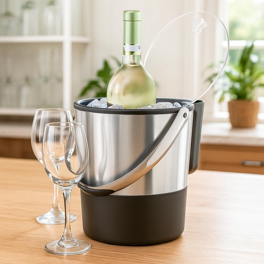 Oggi junto a botella para comparar tamaño y capacidad práctica