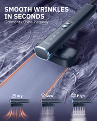 OGHom detail of 90-degree rotatable head providing versatile steaming and ironing