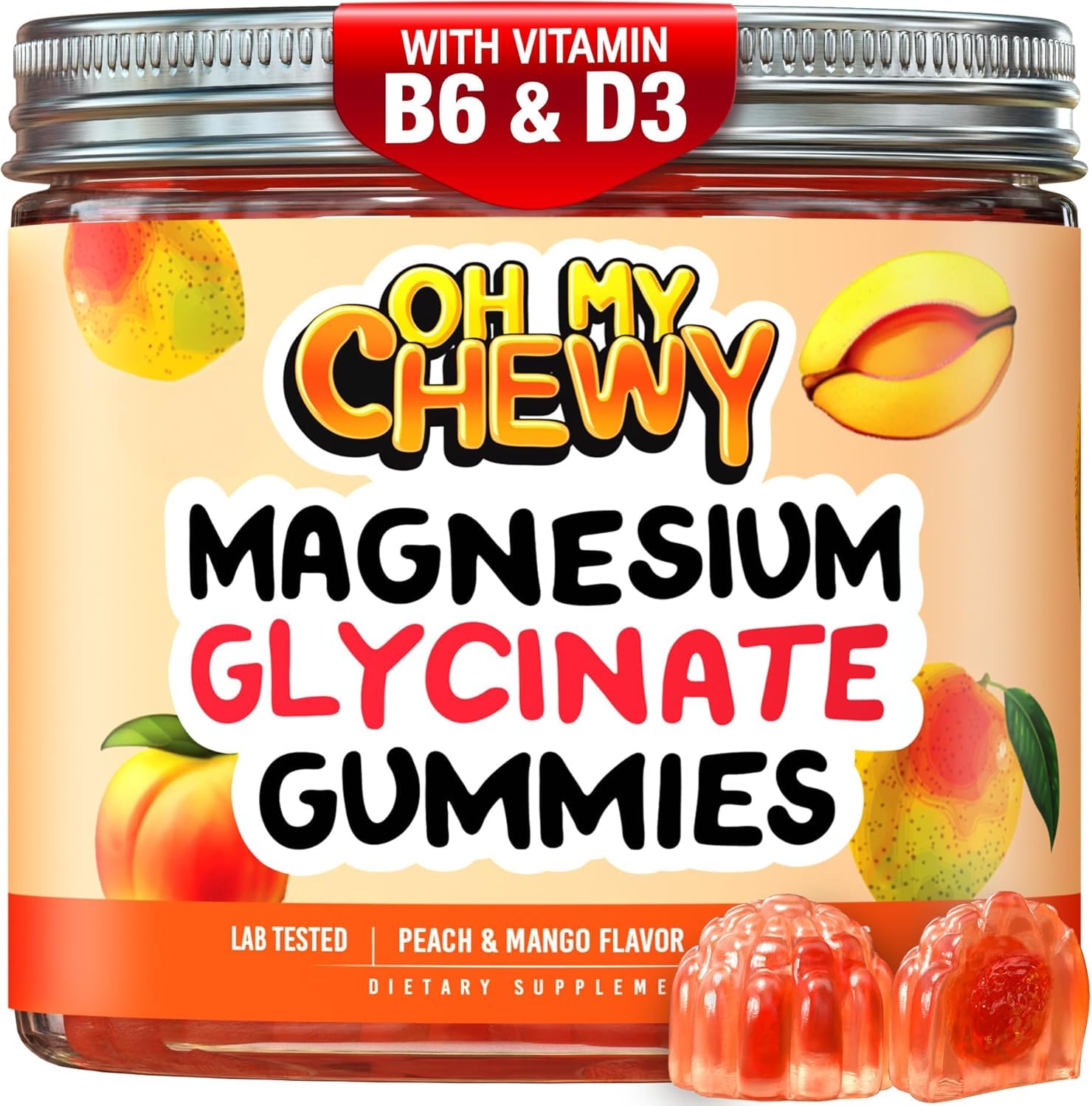 OH MY CHEWY envase frontal mostrando diseño y beneficios
