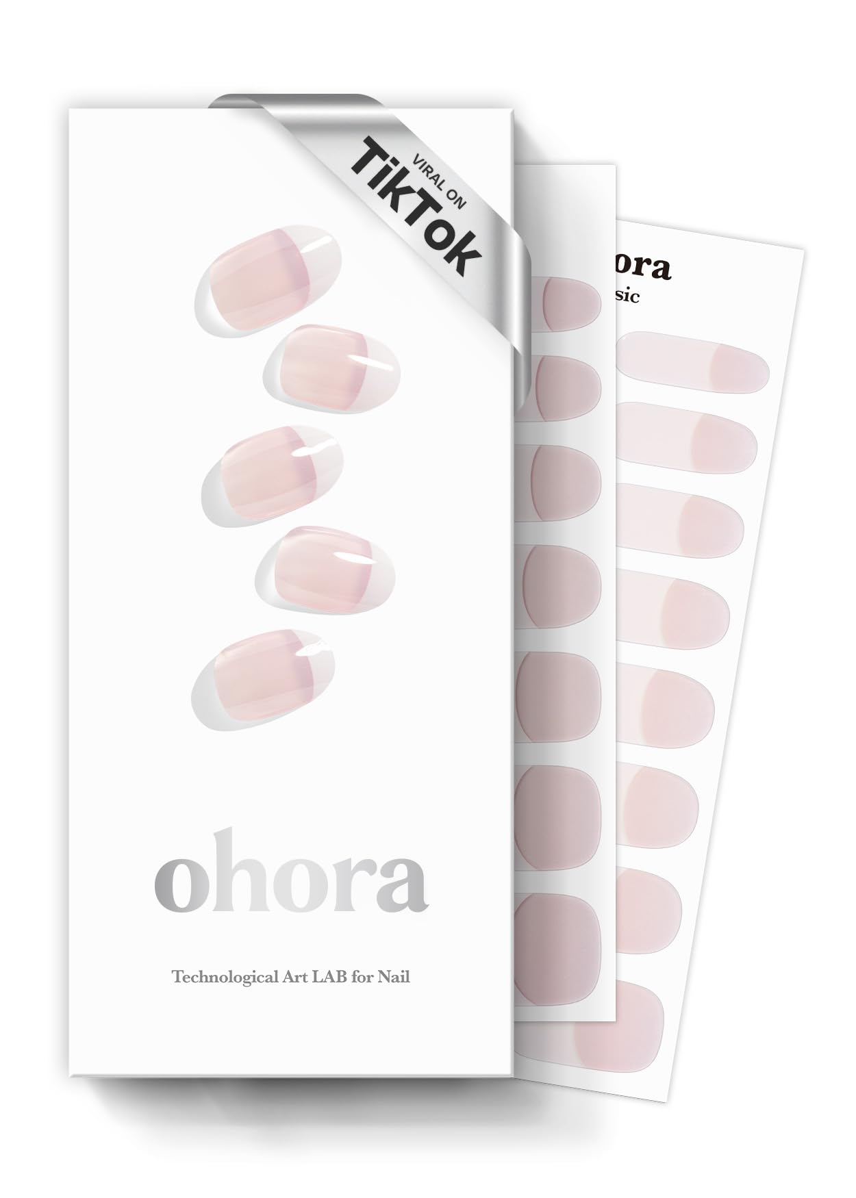 ohora empaque frontal French blanco mostrando contenido y acabado profesional