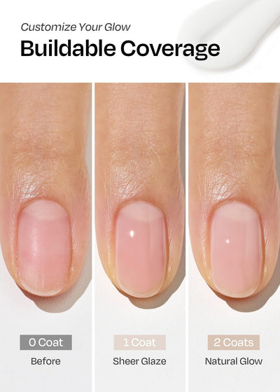 ohora uñas antes y después destacando reparación estética y unión de capas