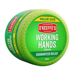 O'Keeffe's vista frontal del envase de 6.8 oz mostrando el tamaño y beneficio hidratante