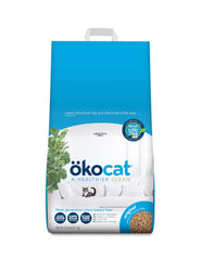 ÖKOCAT paquete frontal mostrando peso y diseño, fácil transporte y almacenamiento