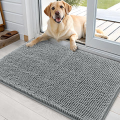 OLANLY felpudo frontal 36x24 mostrando absorción y diseño