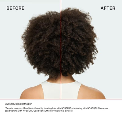 Post‑treatment hair after Olaplex N°.3PLUS showing smoother, stronger looking strands