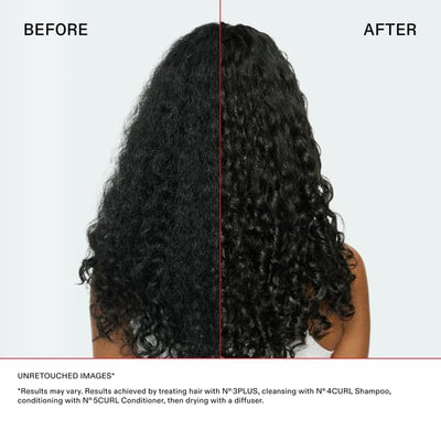 Olaplex N°.3PLUS in a bathroom setting communicating routine compatibility and ease