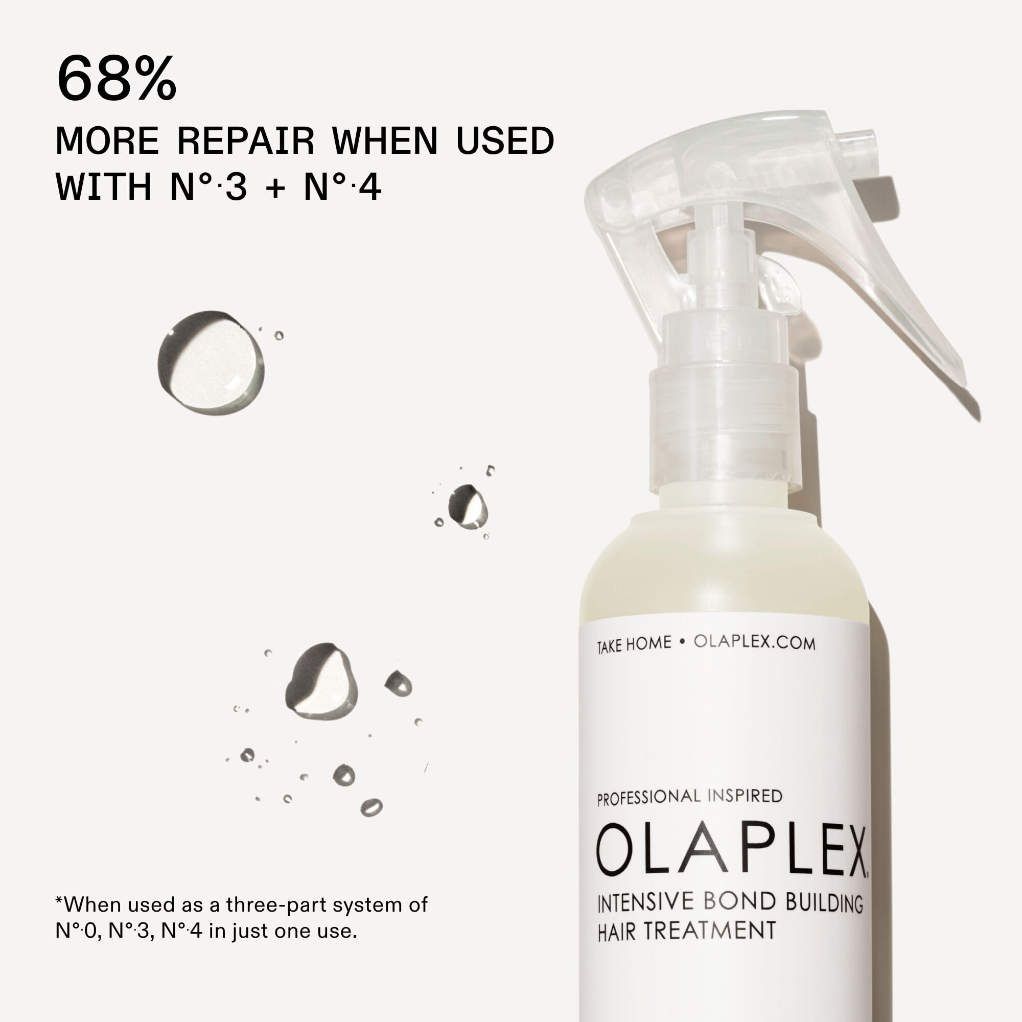 Olaplex N°.0 nozzle close-up highlighting precise application and targeted delivery