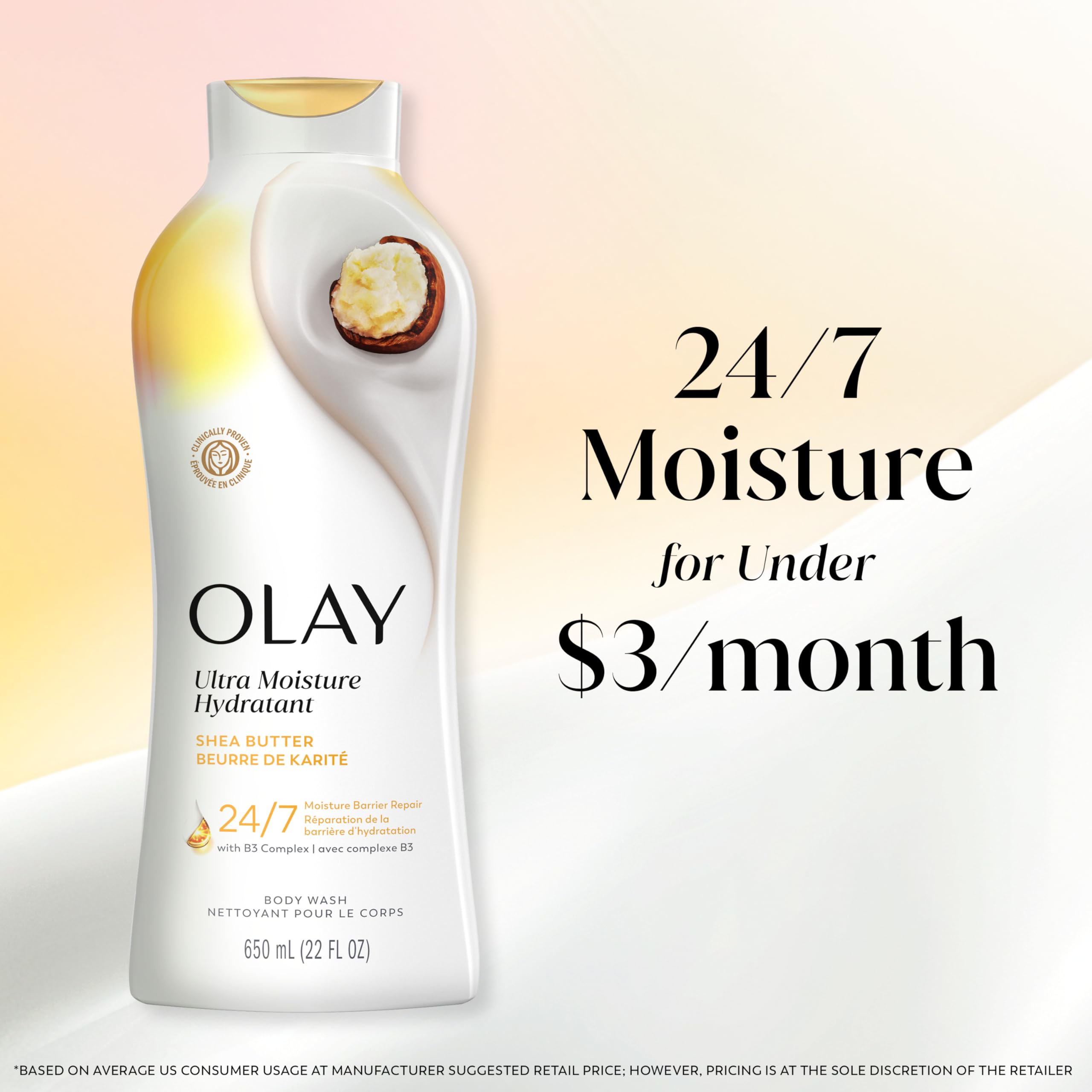 Piel bien hidratada tras usar Olay, mostrando acabado suave y luminoso