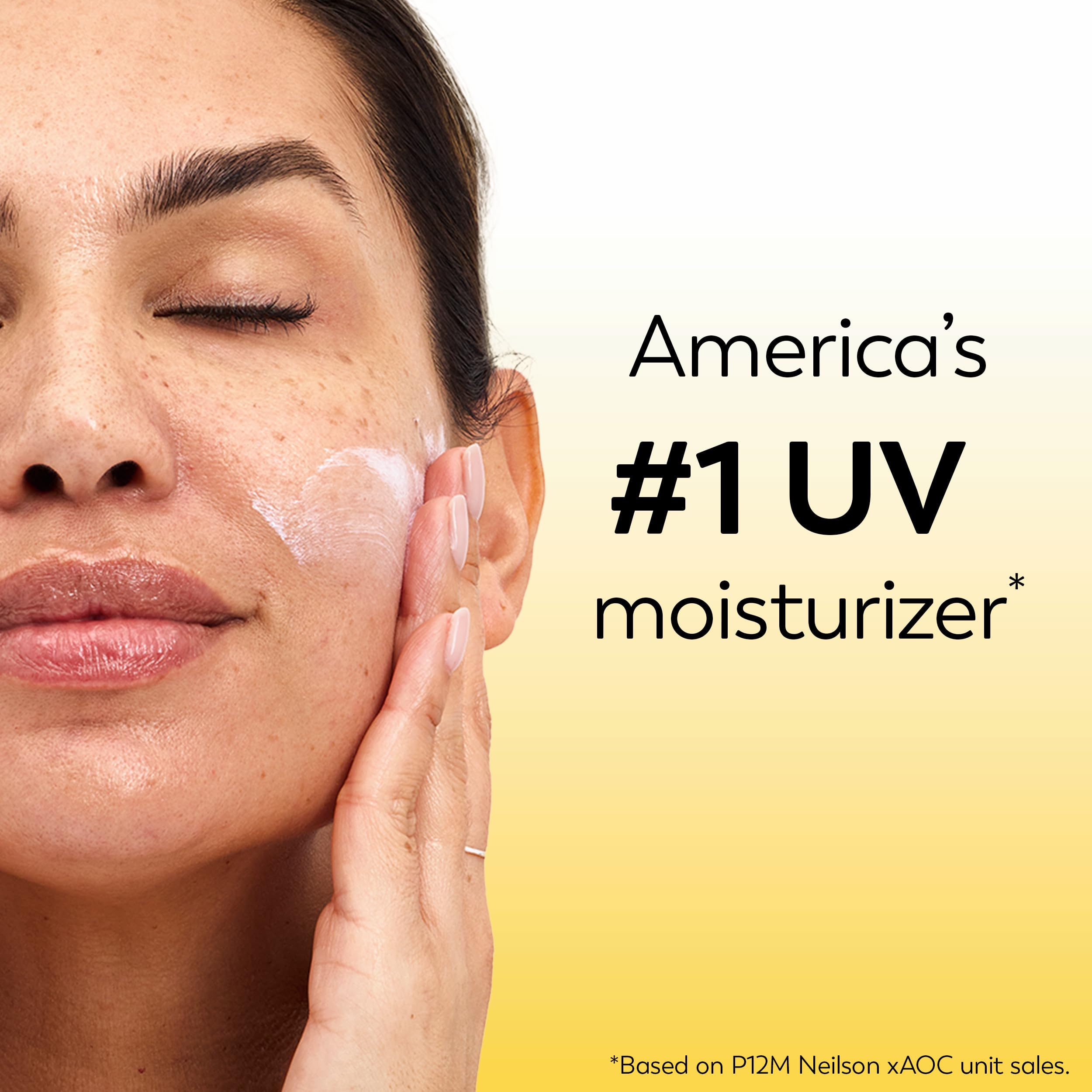 Olay rostro sin rastro blanco demostrando acabado transparente