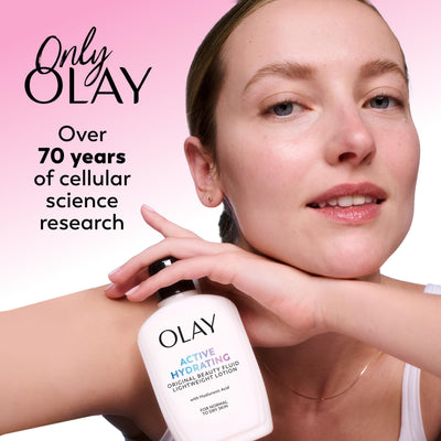 Olay comparativa antes y después en piel, mejora visible de textura