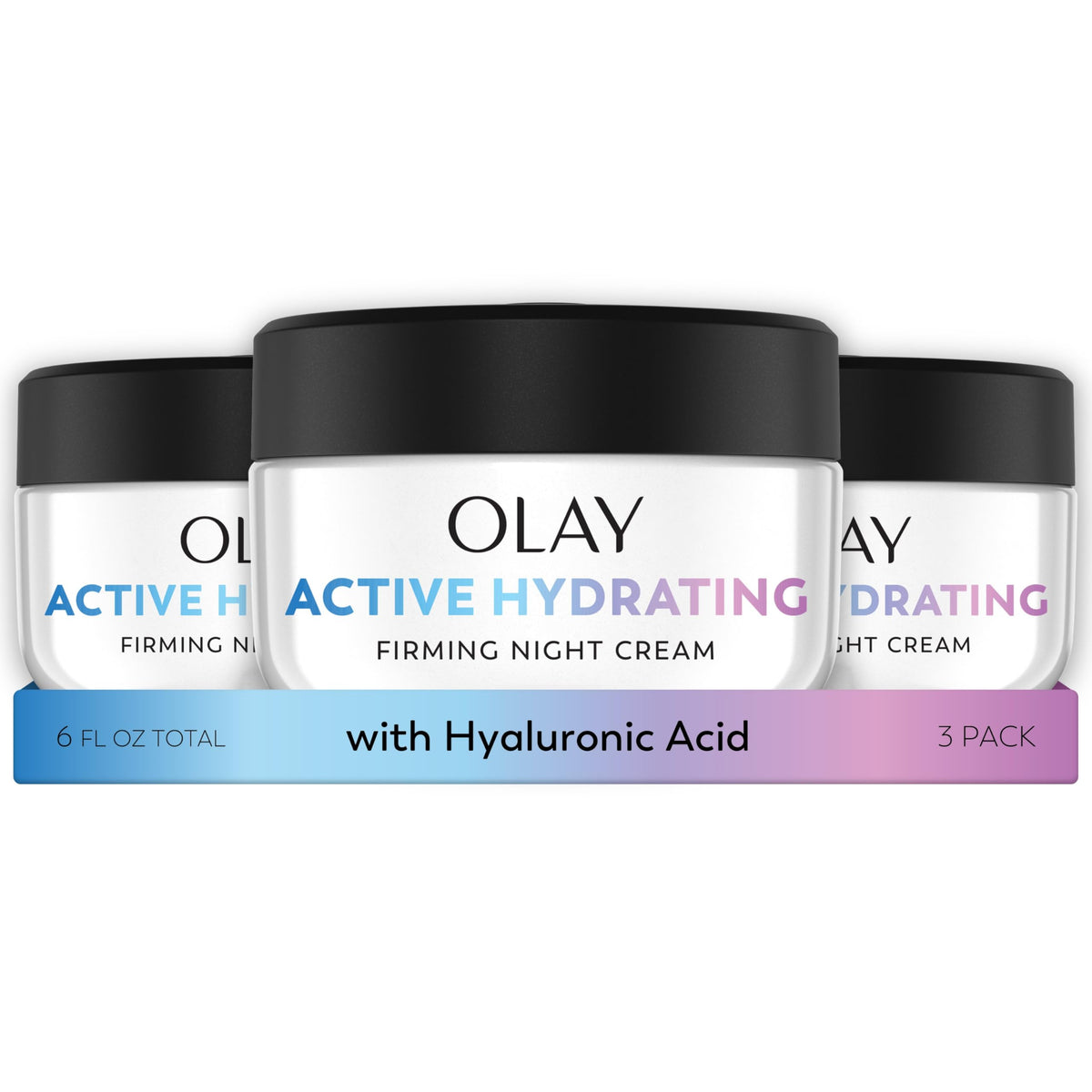 Olay envase frontal mostrando diseño y tamaño, promueve confianza