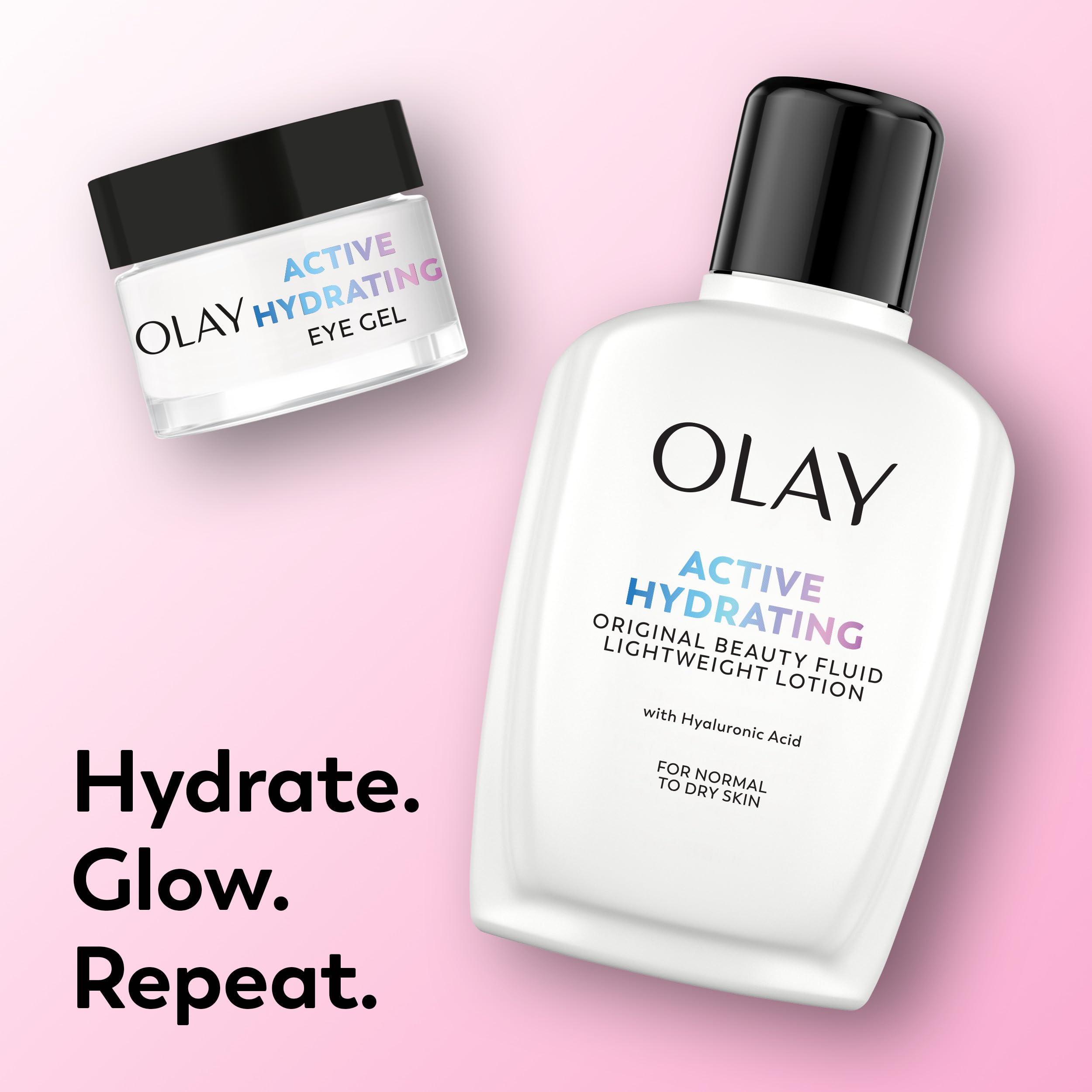 Olay en ambiente de baño luminoso, integra la rutina diaria fácilmente