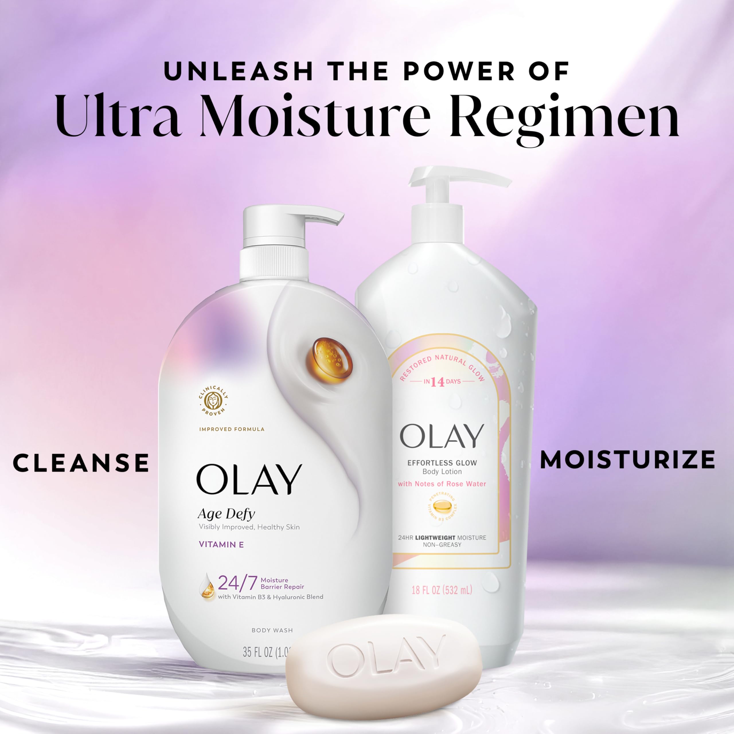 Olay en baño moderno ilustrando uso cotidiano y bienestar