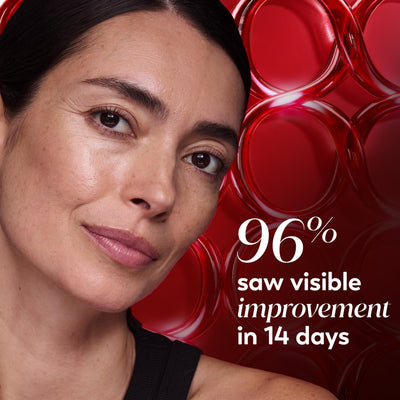 Olay label close-up showing fragrance-free benefit for sensitive skin