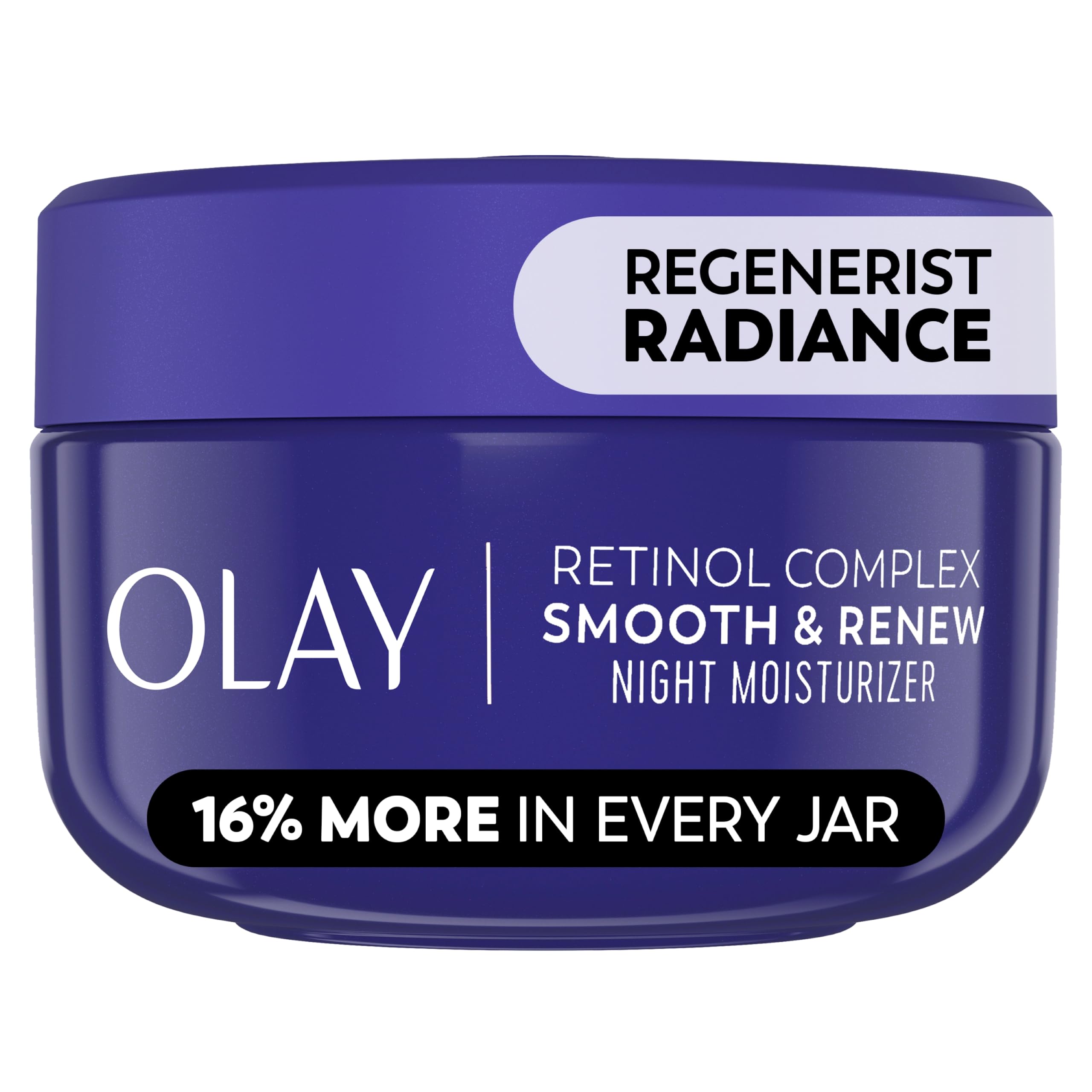 Olay bote frontal mostrando diseño y beneficio de renovación