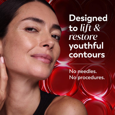 Olay ingredient visual highlighting NAD+ support for skin renewal