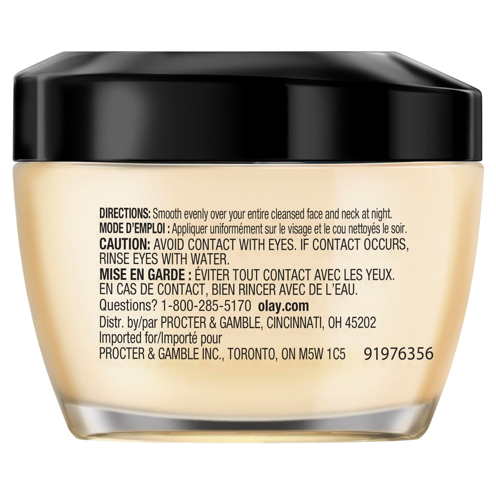 Olay ingredientes clave en primer plano mostrando propiedades beneficiosas