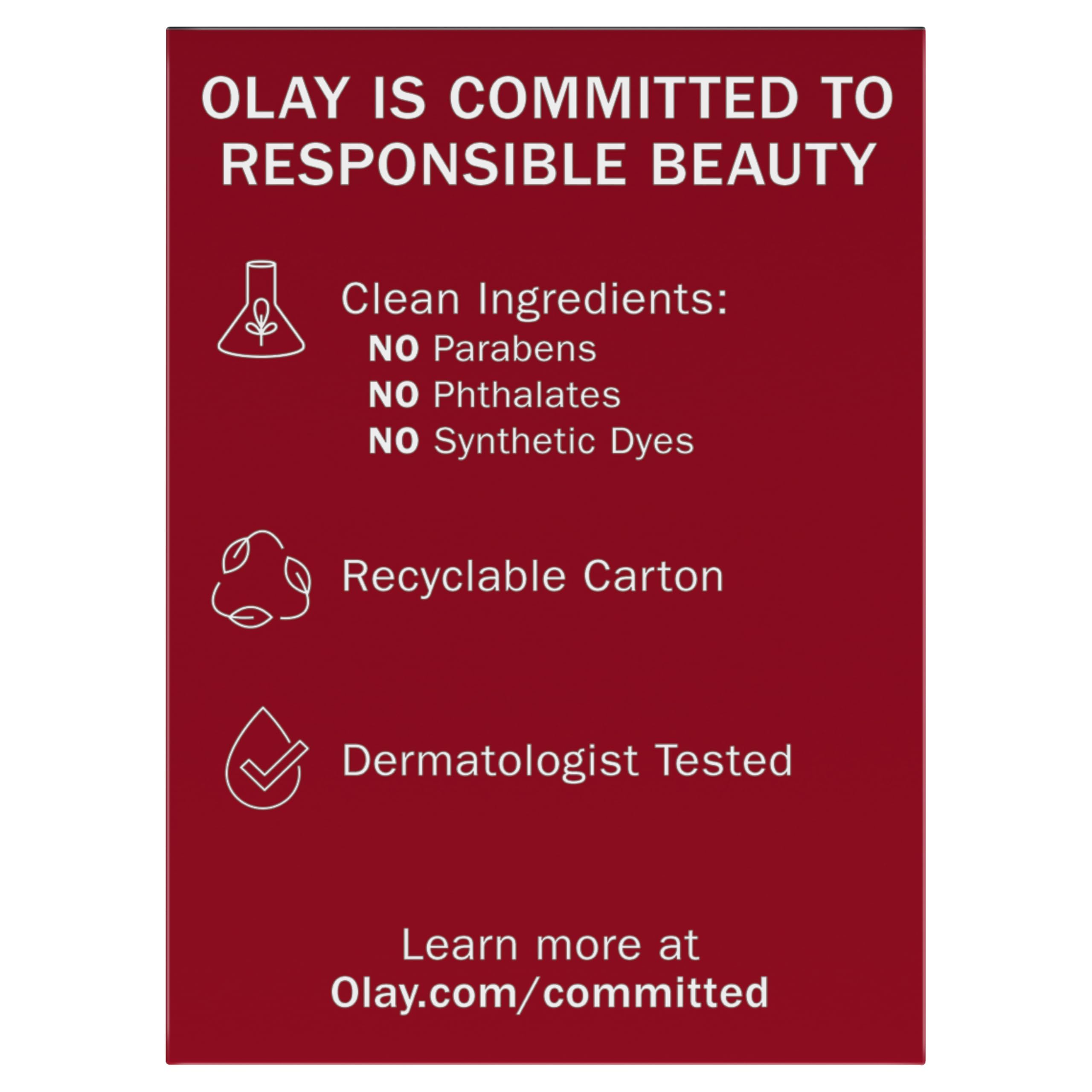 Olay en baño moderno como parte de rutina diaria de cuidado facial