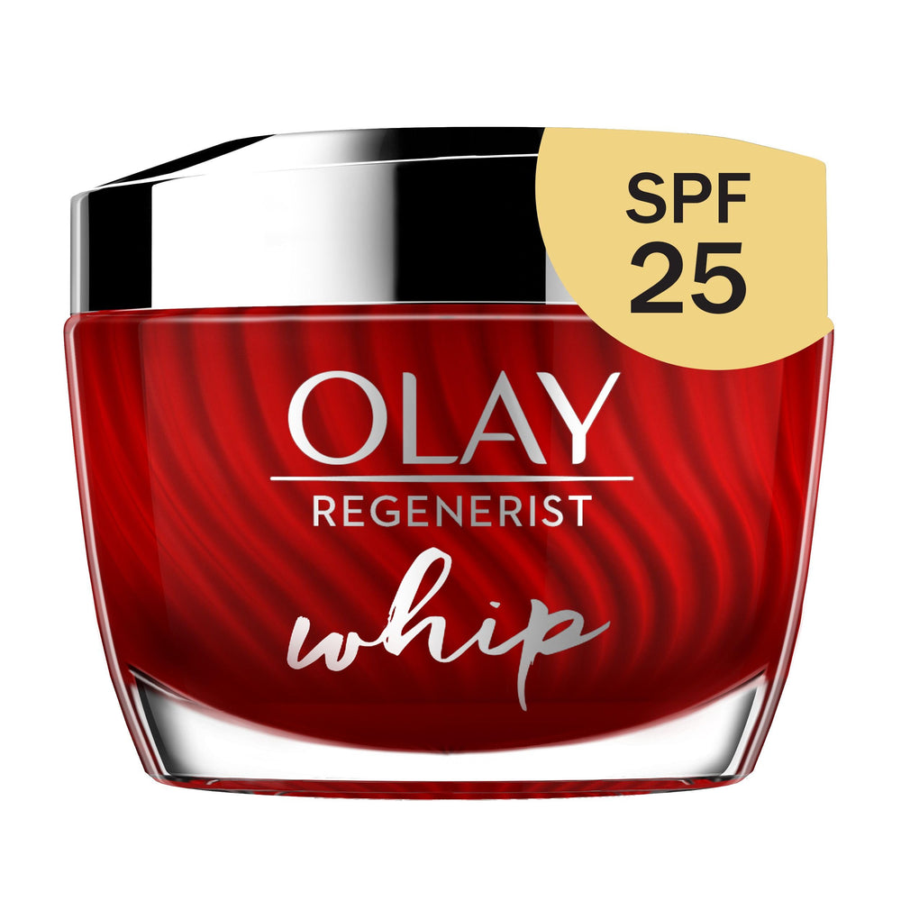 Olay envase frontal del Regenerist Whip mostrando diseño y tamaño
