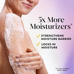 Olay textura cremosa con burbujas que indica limpieza hidratante