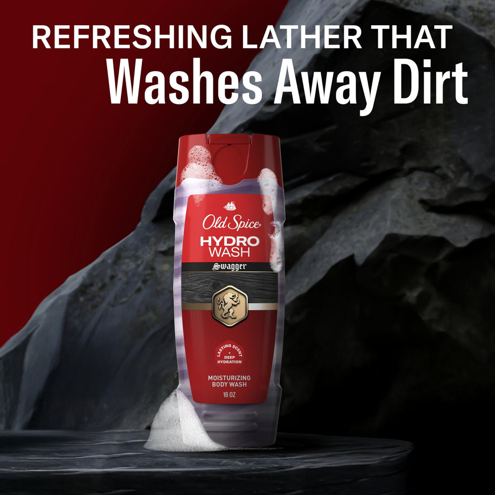 Old Spice etiqueta Smoother Swagger destacando notas amaderadas