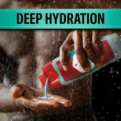 Old Spice Hydro Wash creamy foam texture demonstrating rich lather and cleansing