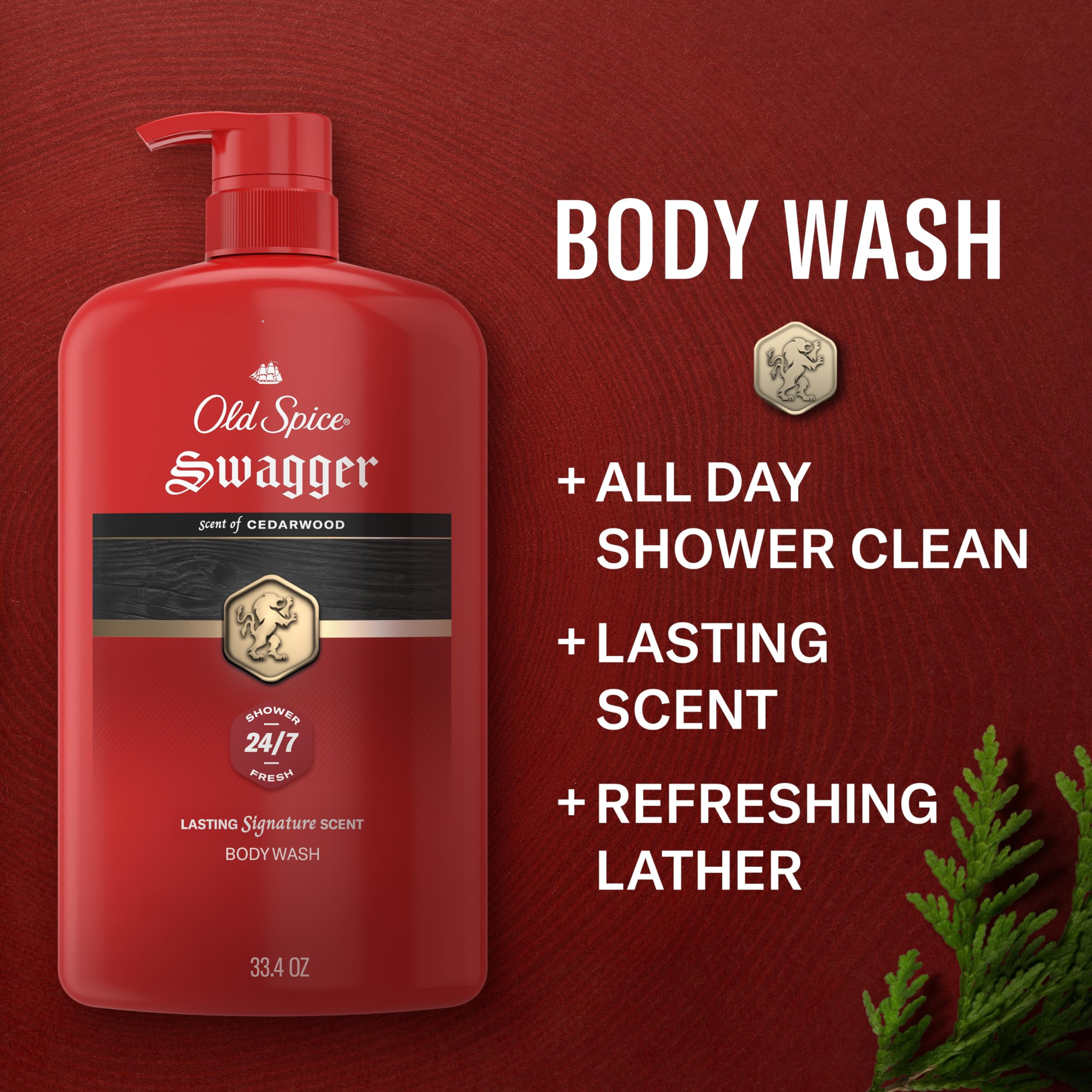 Old Spice textura espumosa del gel mostrando limpieza efectiva y sensación suave