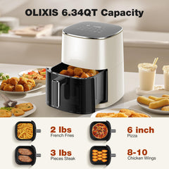 OLIXIS open basket with fries demonstrating capacity and crisp results