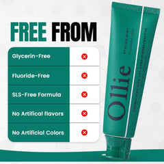 Ollie open cap paste texture demonstrating smooth spreadability