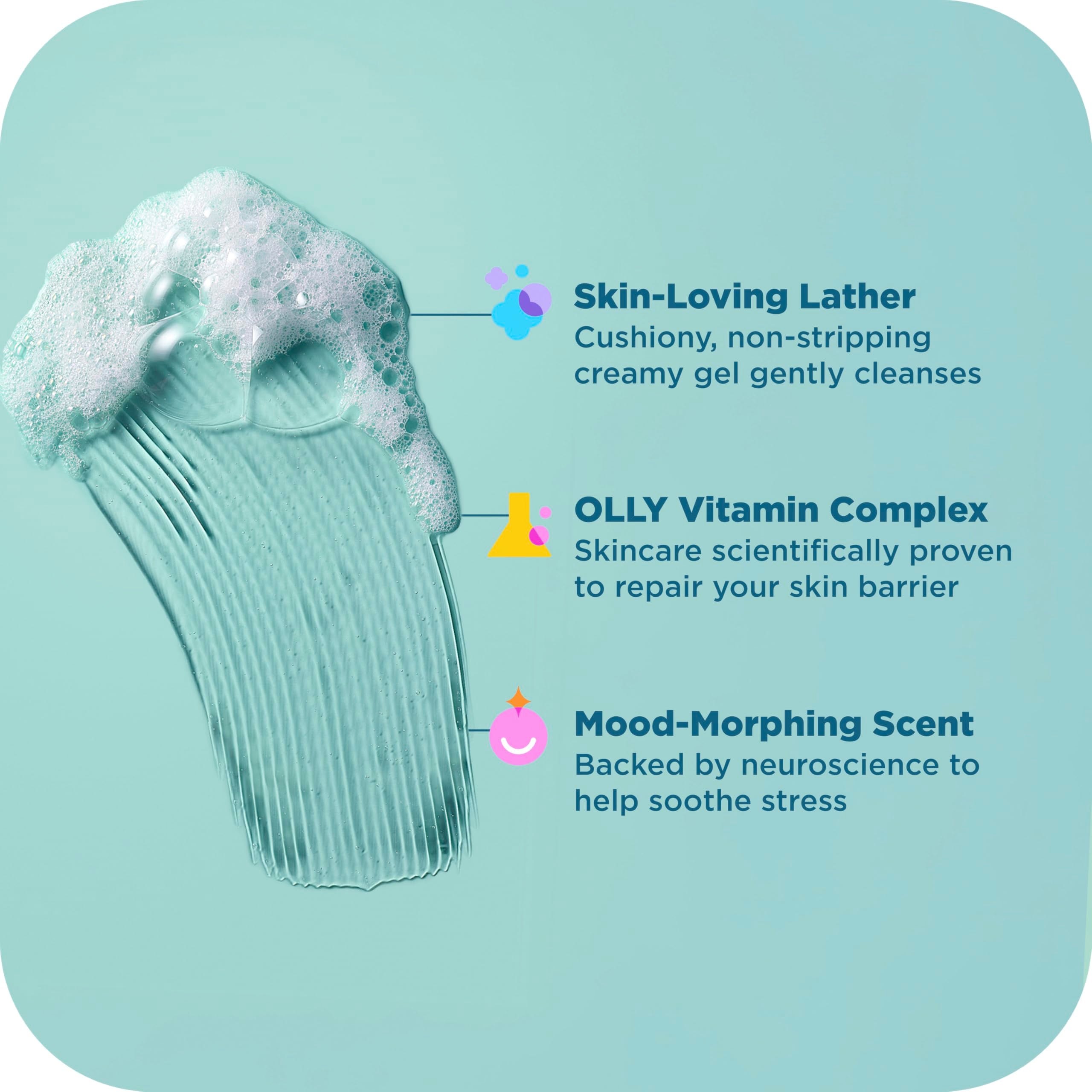 OLLY producto en ambiente relajante para potenciar higiene y descanso