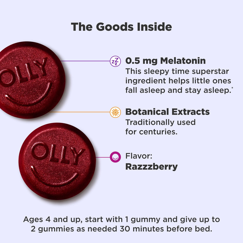 OLLY primer plano textura gomita suave para masticar fácilmente