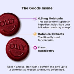 OLLY primer plano textura gomita suave para masticar fácilmente